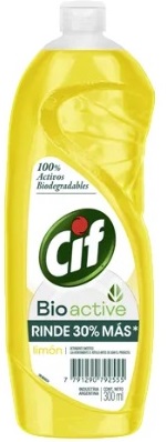[1188*Det*0157078] Detergente bio active gel limon (poder x 5) x 300 ml - Cif