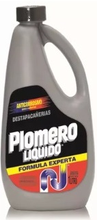 [223*Des*0103731] Destapa cañerias plomero líquido x 1 lt - Plomero líquido