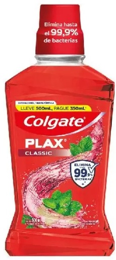 [252*Enj*0104591] Enjuague bucal plax classic - Colgate