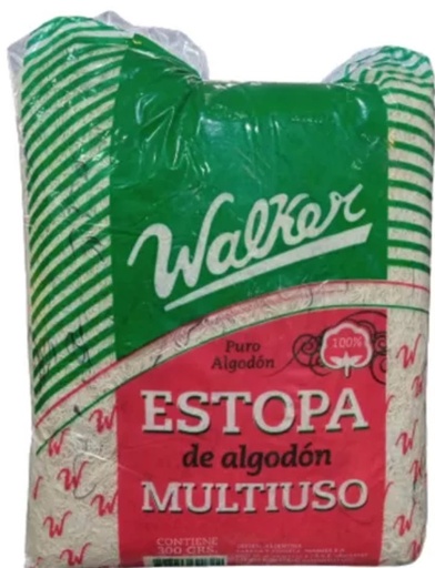 [280*Est*0] Estopa de algodon para limpieza x 300 gr - Walker