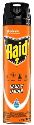 [758*Rai*0103931*1068] Insecticida casa y jardin base acuosa x 360/390 cc - Raid