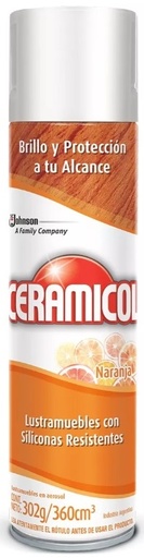 [727*Cer*0168414*370] Lustramuebles aerosol naranja x 360 ml - Ceramicol