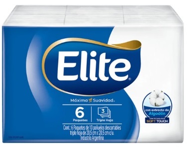 [473*Pan*0180294] Pañuelos 6 x 10 unidades - Elite