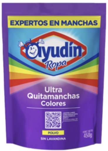 [1320*Qui*0162959] Quitamanchas ultra ropa color en polvo x 450 gr - Ayudin