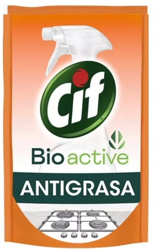 [744*Rep*0184595] Repuesto antigrasa cocina bioactive doy pack x 900 ml - Cif