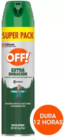 [462*Off*0165535*1039] Repelente extraduracion aerosol x 290/300 cc - Off
