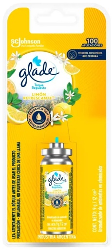 Repuesto desodorante de ambiente toque x 9 gr - Glade