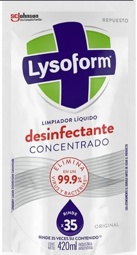 [577*Rep*0115160*878] Repuesto desinfectante de piso original doy pack x 420 ml - Lysoform