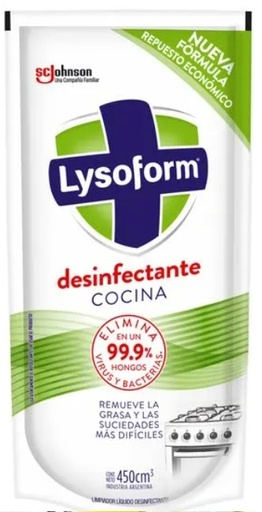 [739*Rep*0176000] Repuesto desinfectante cocina doy pack x 450 ml - Lysoform