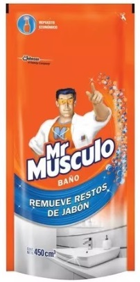 [736*Rep*0104239*86] Repuesto limpia baño remueve restos de jabon doy pack x 450 cc - Mr. Musculo