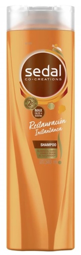 [637*Sha*0138428] Shampoo restauracion instantanea (calcio + keratina) x 340 cc - Sedal