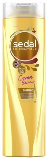 [636*Sha*0125452] Shampoo crema balance (con oleos ultra livianos) x 340 cc - Sedal