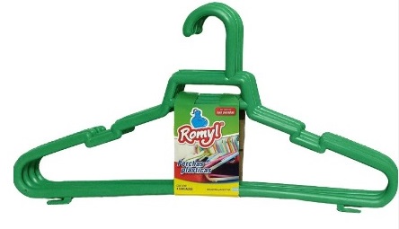 [1599*Per*10145] Percha plastica x 4 unidades - Romyl