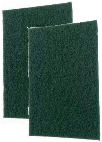 [1627*Esp*10016] Esponja superficie delicada paño multiuso fibra verde x 2 - Romyl