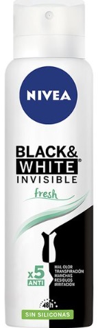 [1637*Des*144844*82282] Desodorante women black&white invisible x 150 ml - Nivea