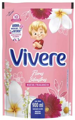 [1649*Rep*0130179] Repuesto suavizante flores silvestres doy pack x 900 ml - Vivere